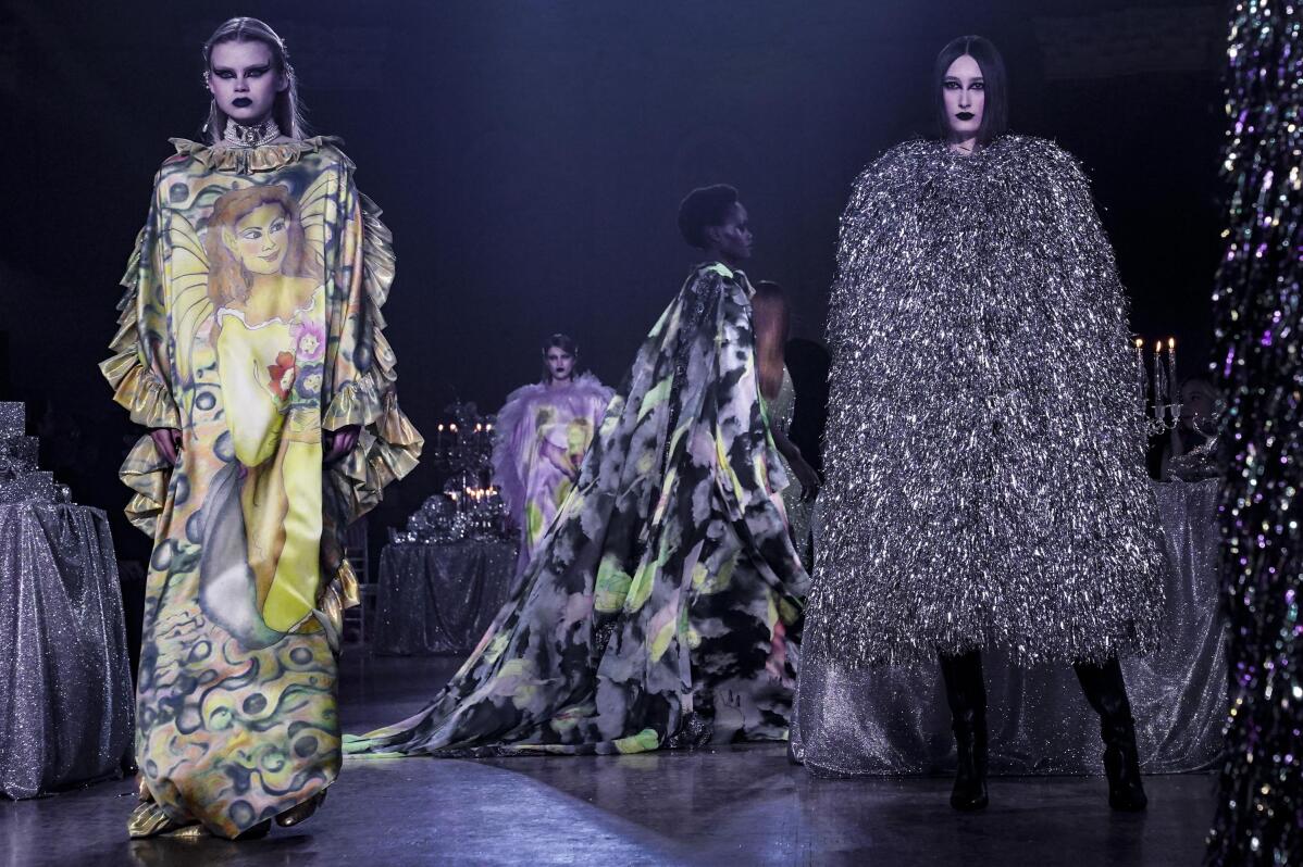 NY Fashion Week: Rodarte stuns with dark, gothic glamour | AP News