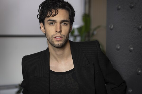 Stephen Sanchez poses for a portrait in New York on Friday, Sept. 15, 2023, to promote his debut album “Angel Face." (Photo by Matt Licari/Invision/AP)