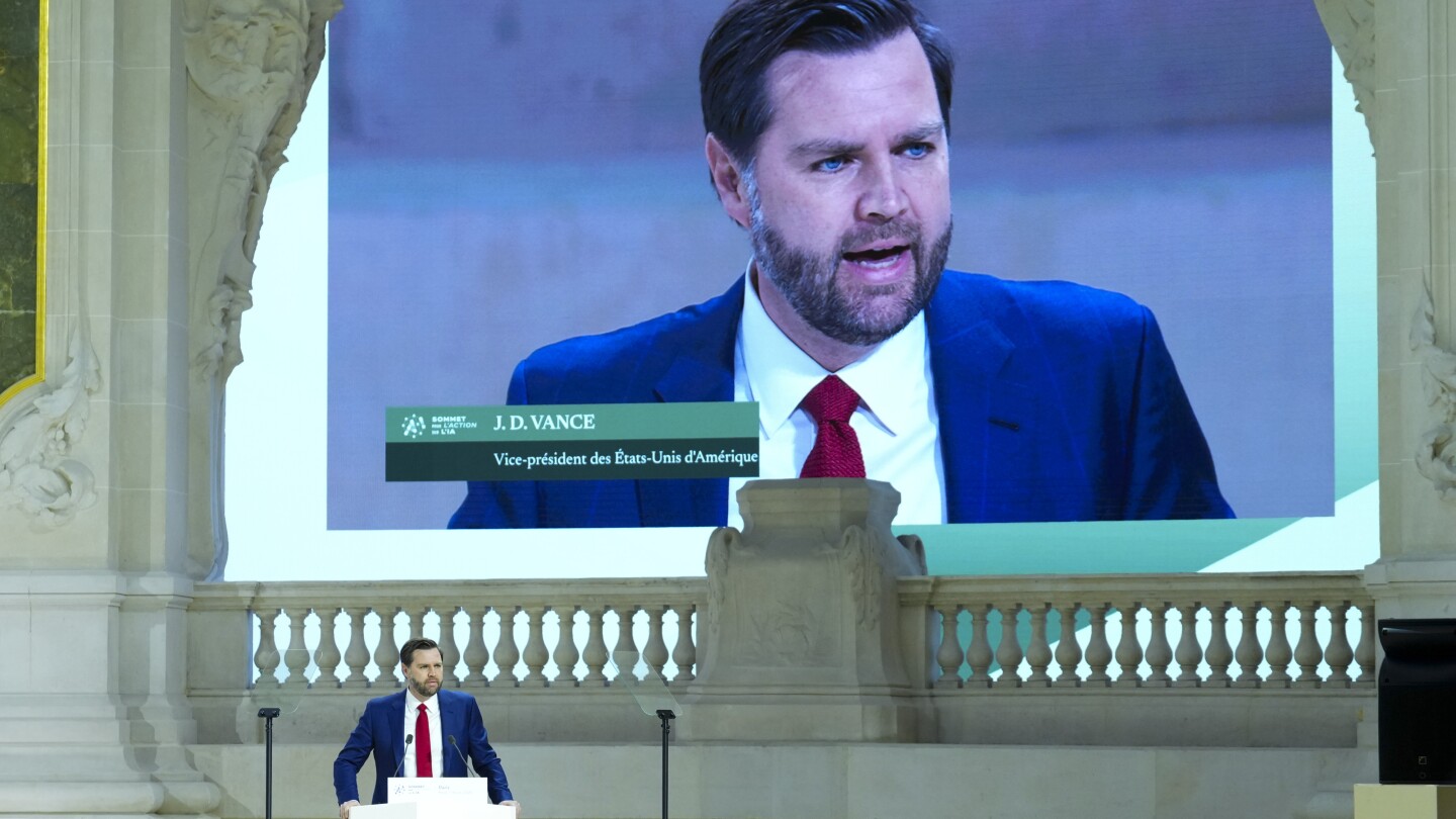 Vance offers an 'America First' argument on AI deregulation in his first foreign policy speech