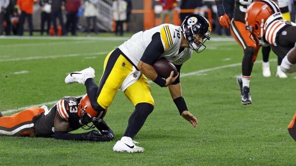 Trubisky, Steelers' offense bog down in loss to Browns