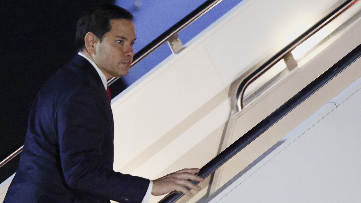 Plane carrying Secretary of State Rubio to Europe turned around because of a mechanical issue
