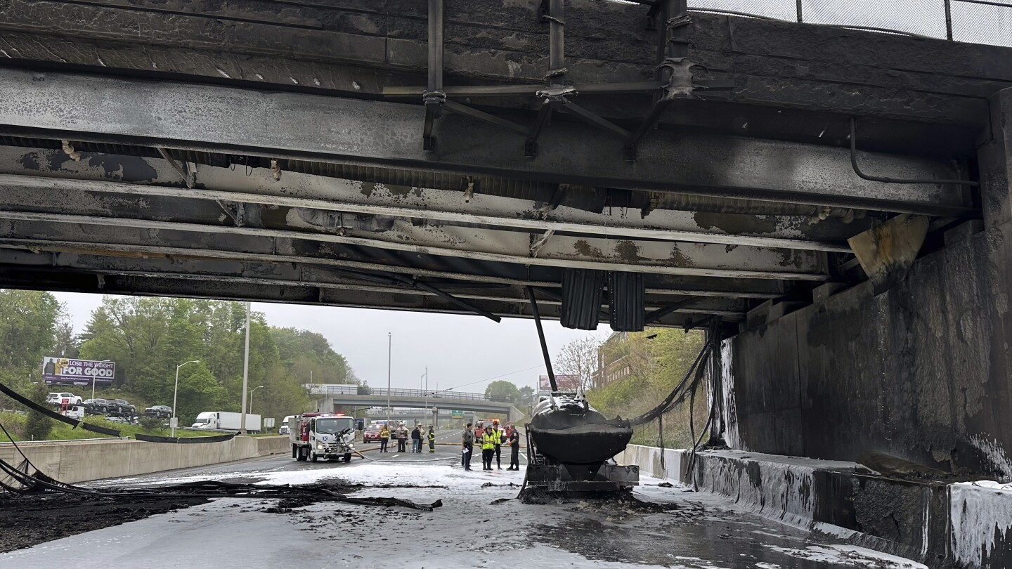 I-95 in Connecticut will close for days after fiery crash damages bridge, governor says – The Associated Press