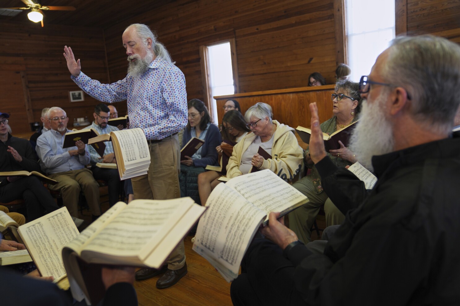 Sacred Harp singers await revision of shape-note Christian hymnal