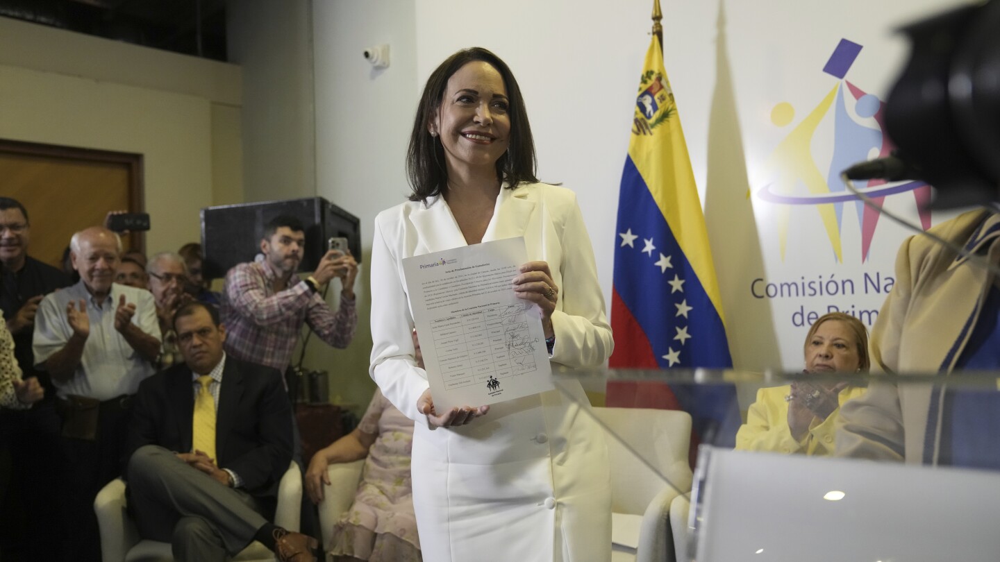 María Corina Machado es la ganadora de una primaria opositora en Venezuela que fue denunciada por el gobierno