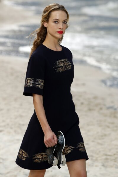 The sea, the sea: Chanel creates beach to cap Paris season