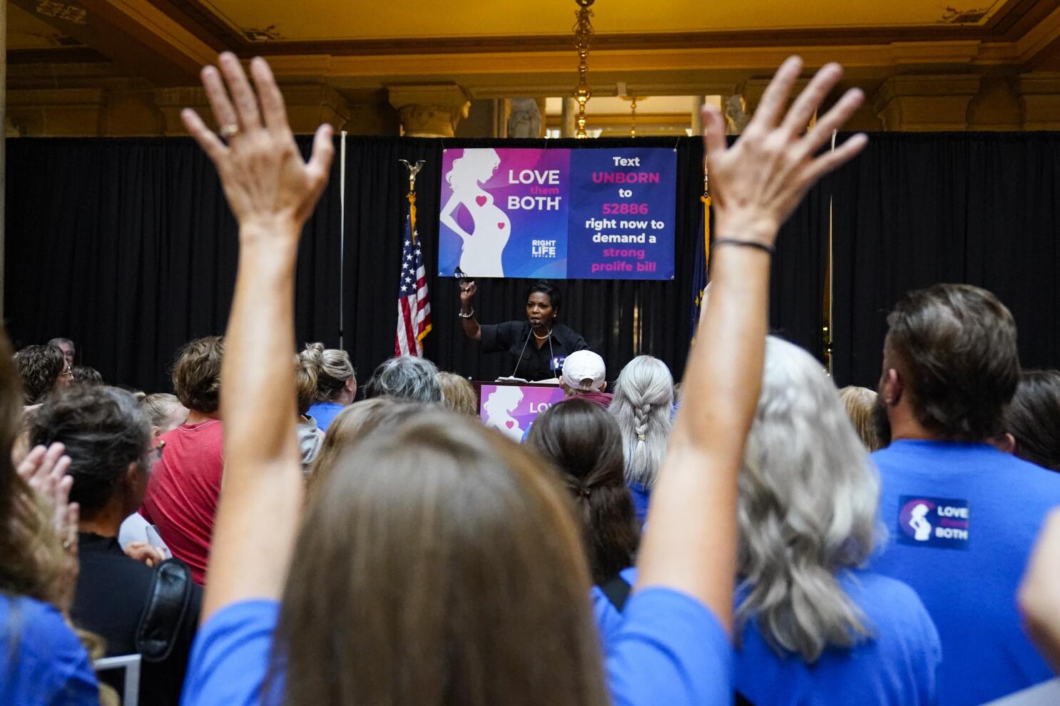 Hundreds rally in support of abortion rights in Indiana