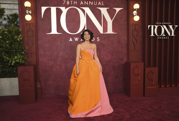 Auliʻi Cravalho arrives at the 78th Tony Awards on Sunday, June 8, 2025, at Radio City Music Hall in New York. (Photo by Evan Agostini/Invision/AP)