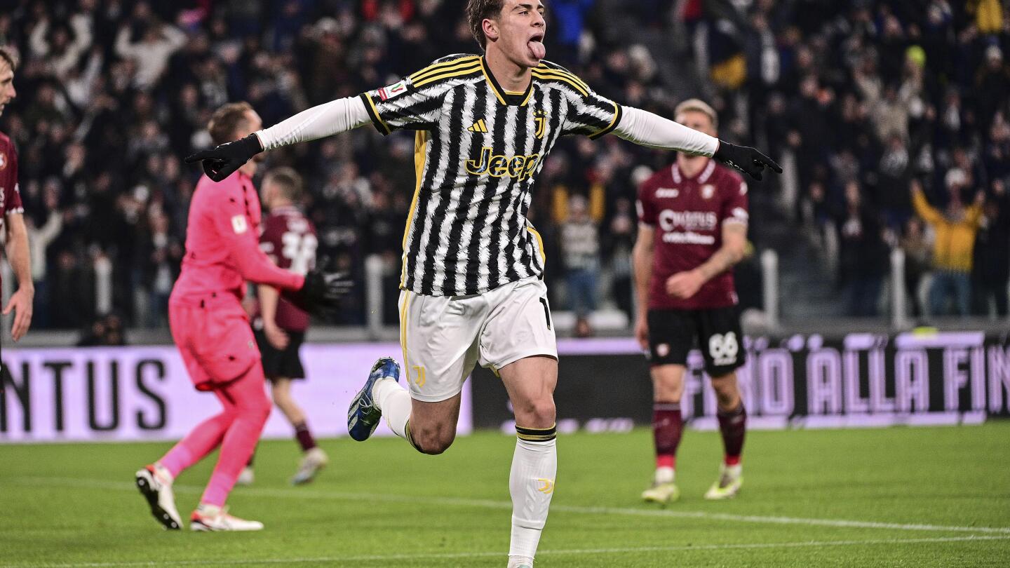 La Juventus superó un déficit inicial para vencer al Salernitana por 6-1 y alcanzar los cuartos de final de la Copa de Italia.