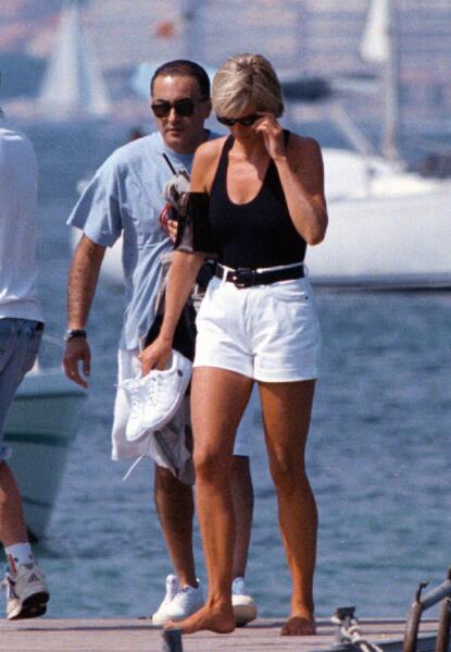 August 22, 1997 A paparazzi photo of Princess Diana at St. Tropez