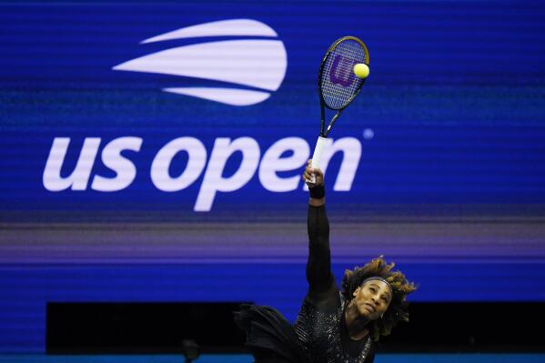 Serena Williams, of the United States, competes against Anett Kontaveit, of Estonia, in the second round of the U.S. Open tennis championships, Wednesday, Aug. 31, 2022, in New York. (AP Photo/Frank Franklin II)