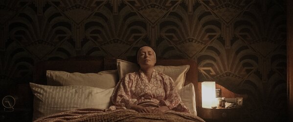 This image released by  A24 Films shows Jennifer Ehle in a scene from "Saint Maud." ( A24 Films via AP)