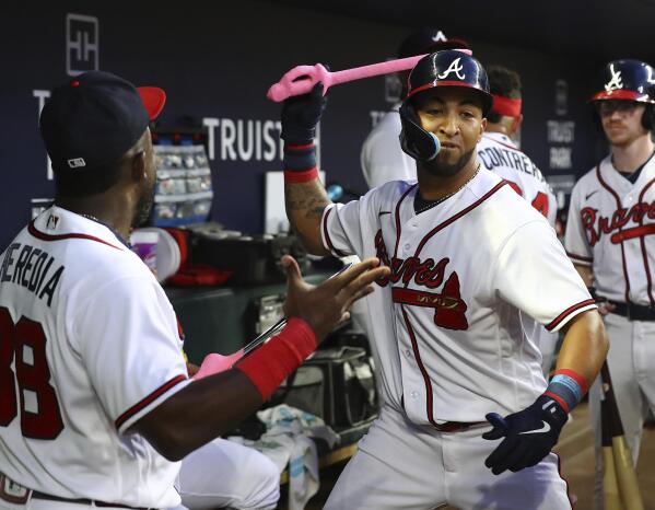 Plays critical role in record-tying six homer blowout of Braves