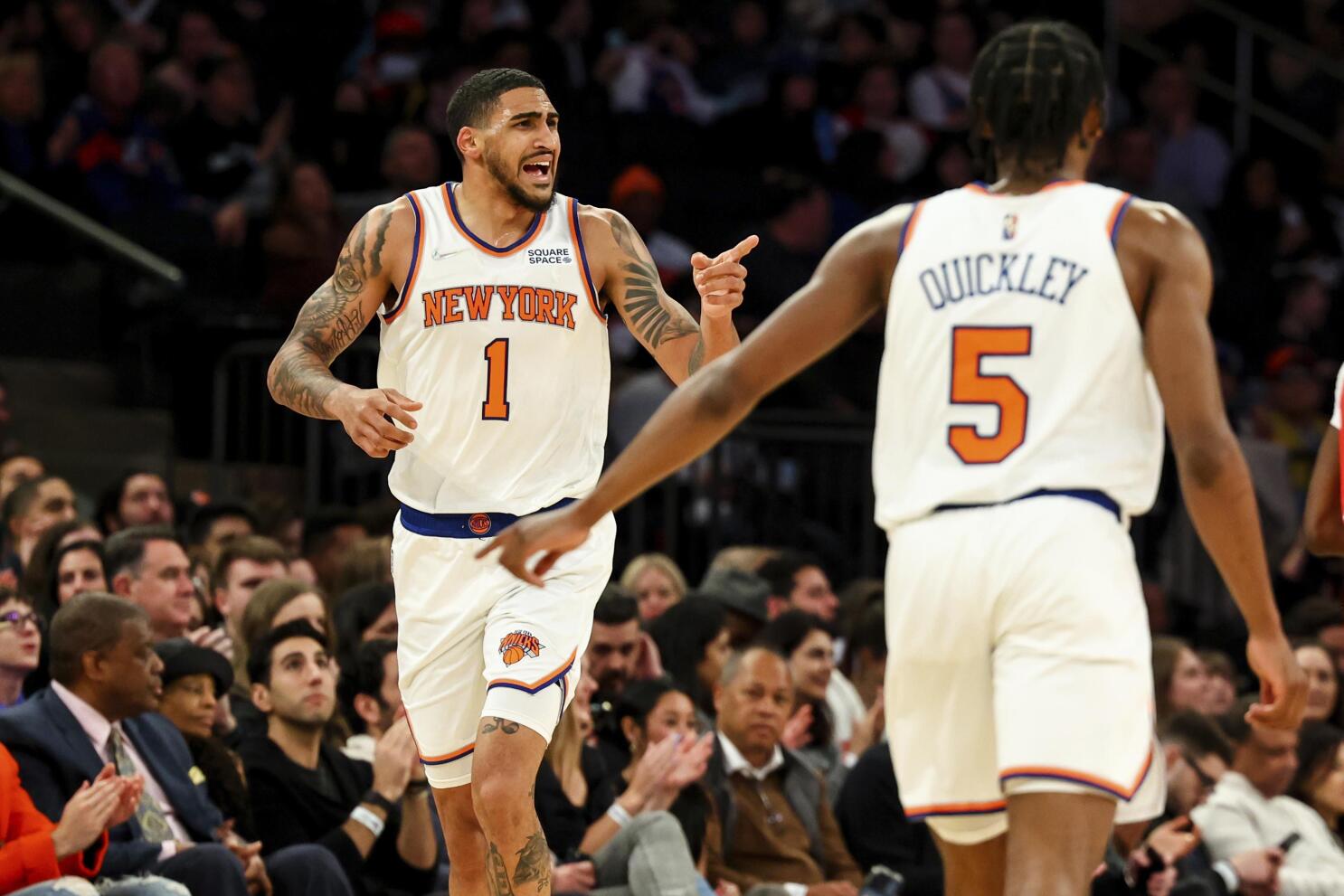 First Look At Obi Toppin As A New York Knick 