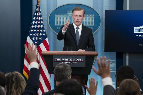 White House national security adviser Jake Sullivan speaks during a press briefing at the White House, Monday, July 11, 2022, in Washington. (AP Photo/Evan Vucci)