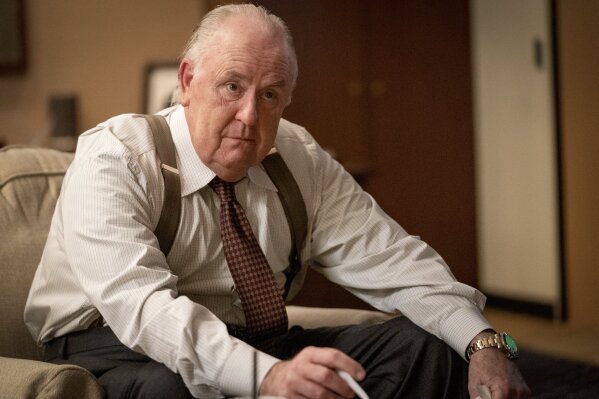 This image released by Lionsgate shows John Lithgow as Roger Ailes in a scene from "Bombshell." (Hilary B. Gayle/Lionsgate via AP)