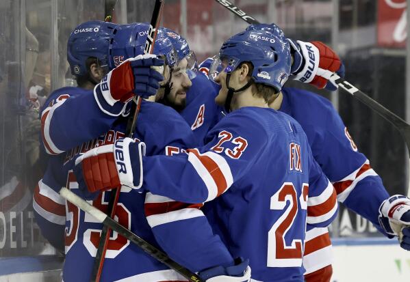 Mika Zibanejad of the New York Rangers in the third period of the