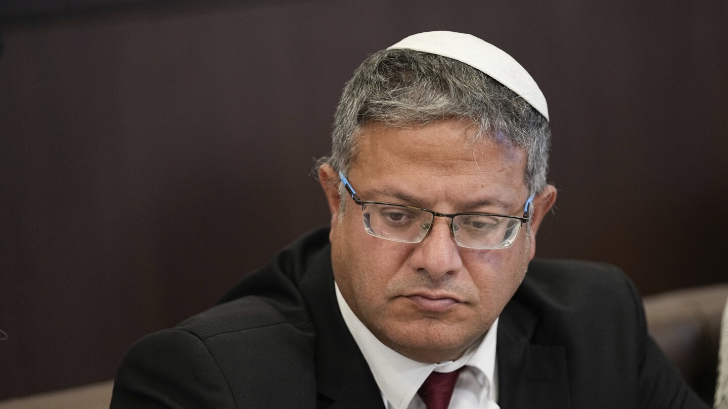 ТЕЛ АВИВ, ИЗРАЕЛ (АП) — Крайнодесният министър на националната сигурност