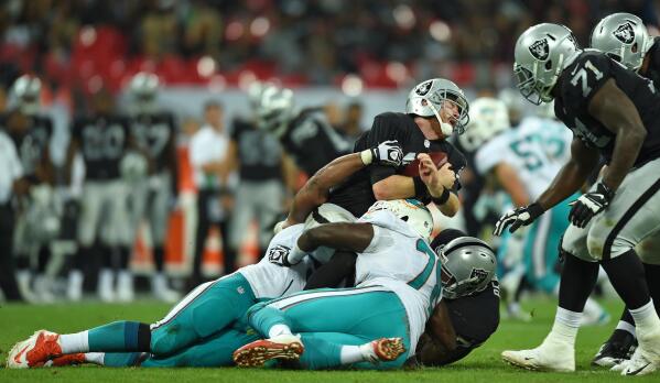 raiders against the dolphins