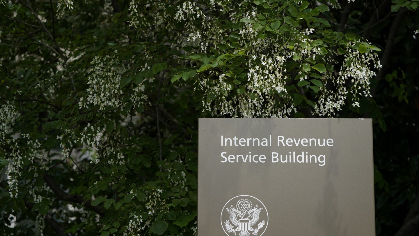 FILE - A sign for the Internal Revenue Service building in Washington, May 4, 2021. The IRS plans to end another major tax loophole that could raise m