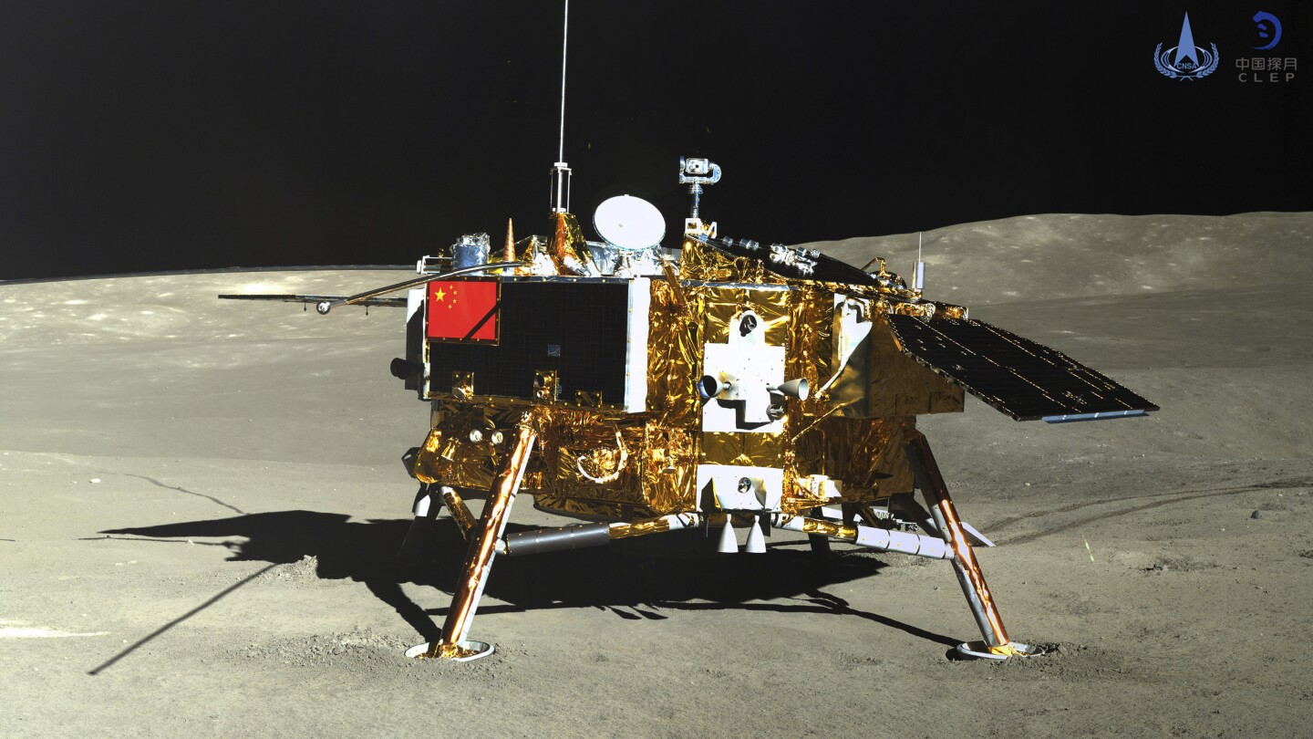 Chinese space probe lands on the far side of the Moon to take samples