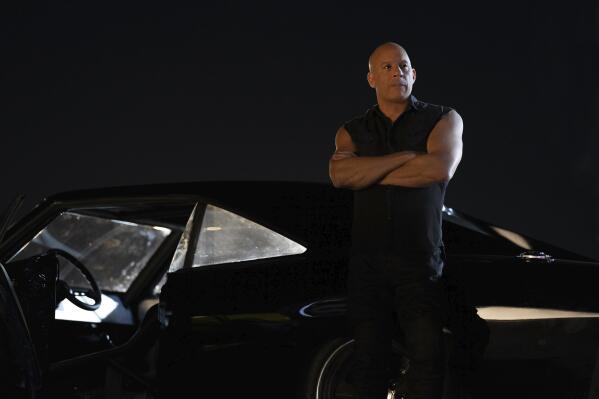 This image released by Universal Pictures shows Vin Diesel in a scene from "Fast X." (Peter Mountain/Universal Pictures via AP)