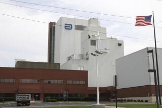 FILE - An Abbott Laboratories manufacturing plant is shown in Sturgis, Mich., on Sept. 23, 2010. In mid-February 2022, Abbott announced it was recalling various lots of three powdered infant formulas from the plant, after federal officials began investigating rare bacterial infections in four babies who got the product. Two of the infants died. But it's not certain the bacteria came from the plant; strains found at the plant didn't match the two available samples from the babies. (Brandon Watson/Sturgis Journal via AP, File)
