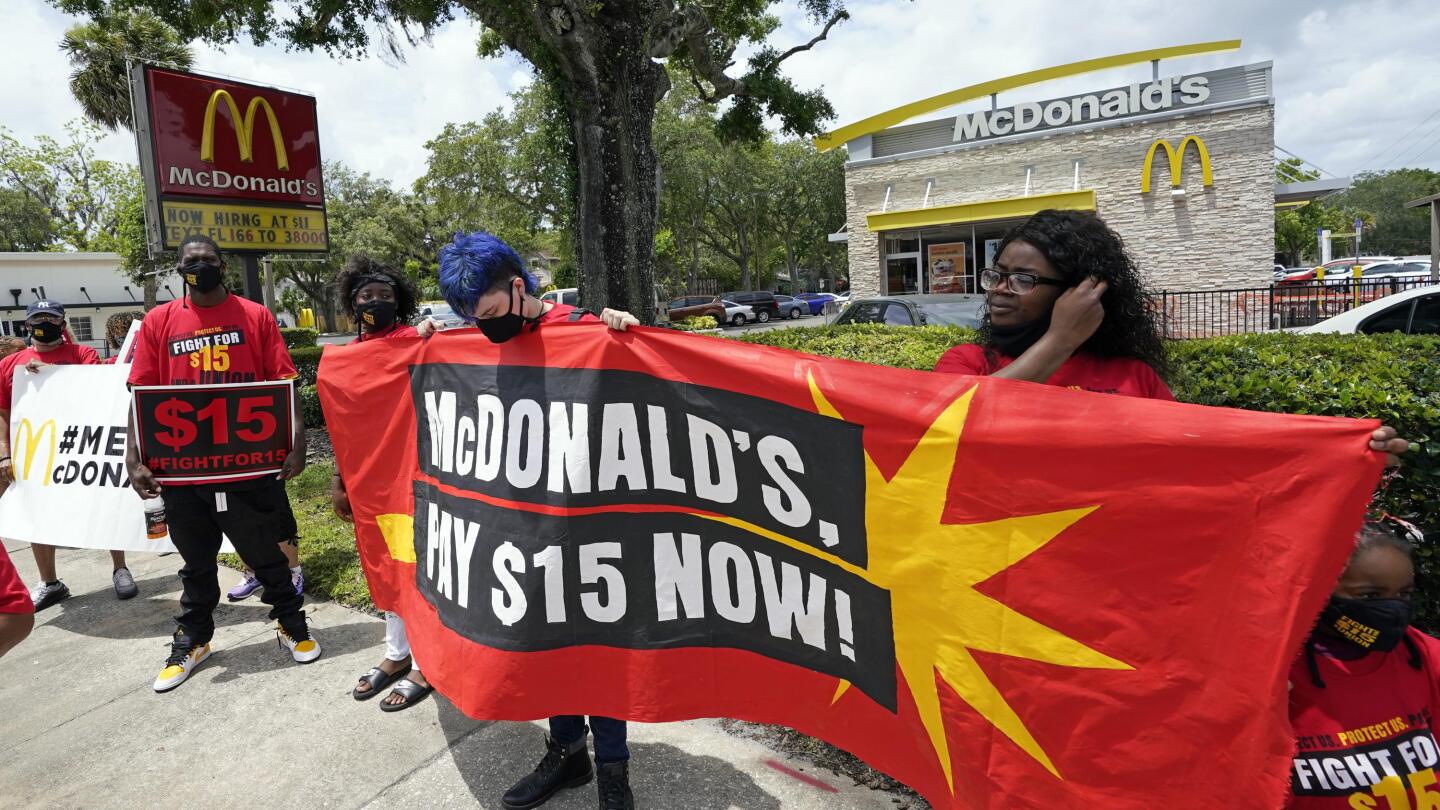These 3 McDonald's Workers Are Striking for $15 per Hour, a Union