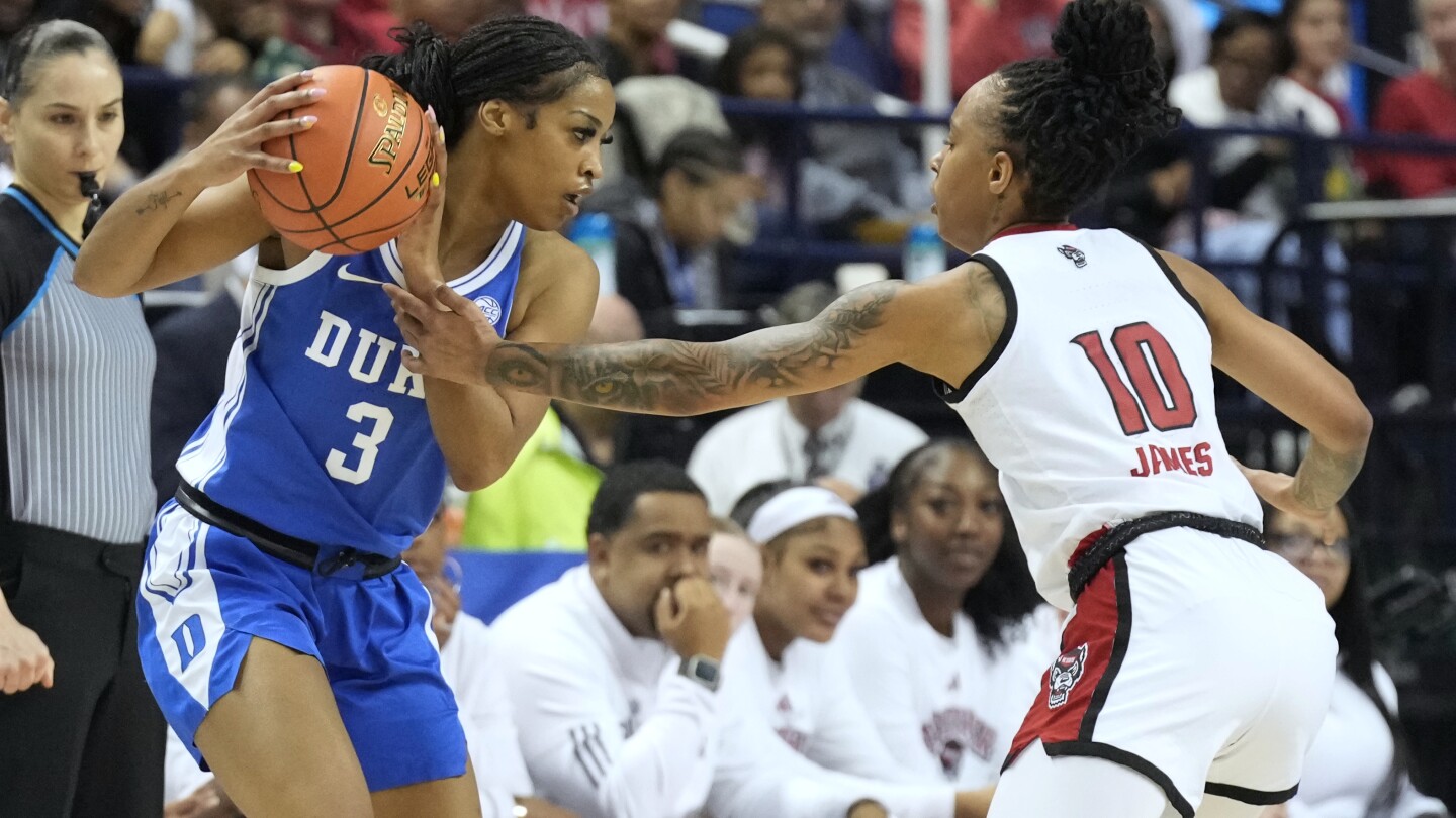 No. 11 Duke takes over after halftime to beat No. 7 NC State 76-62, win 1st ACC title since 2013