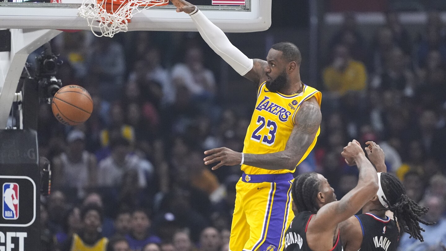 LeBron scores 34 points and leads Lakers’ rally over Clippers