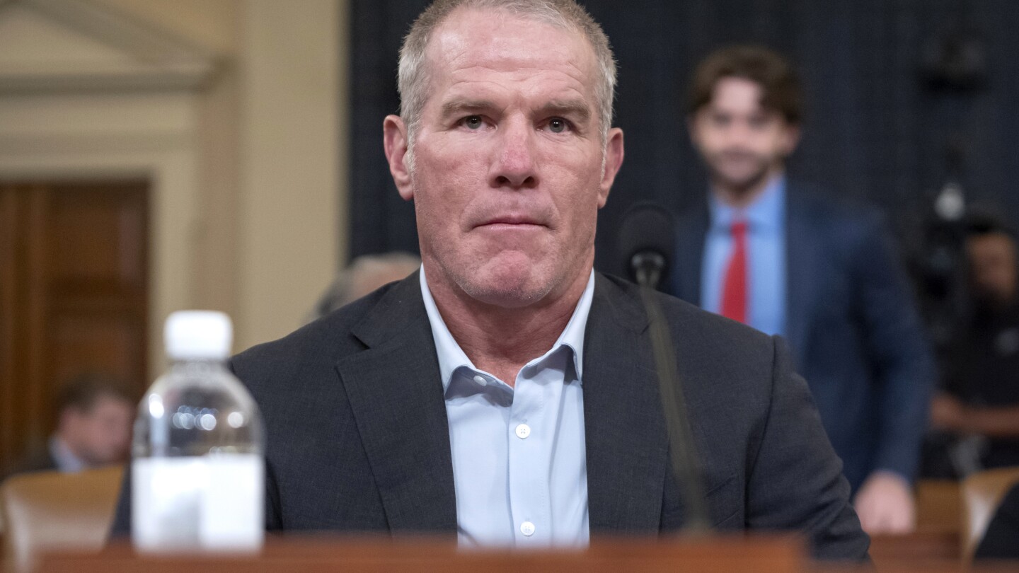 Retired NFL quarterback Brett Favre says he has Parkinson’s disease