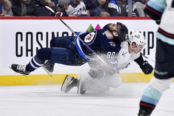 Kyle Connor scores 47th, Jets rally for win over Kraken