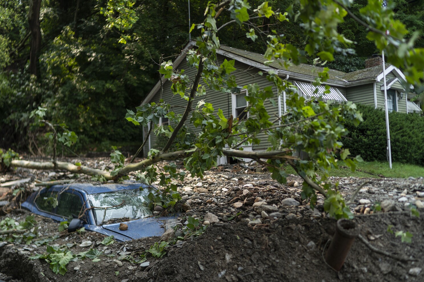 Search called off for baby washed away in Pennsylvania flash flood