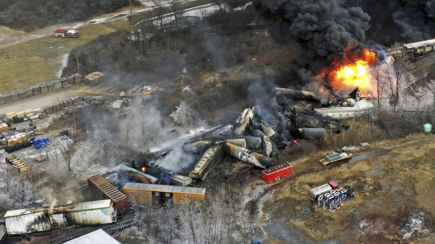 NTSB to discuss cause of fiery Ohio freight train wreck, recommend ways to avert future derailments