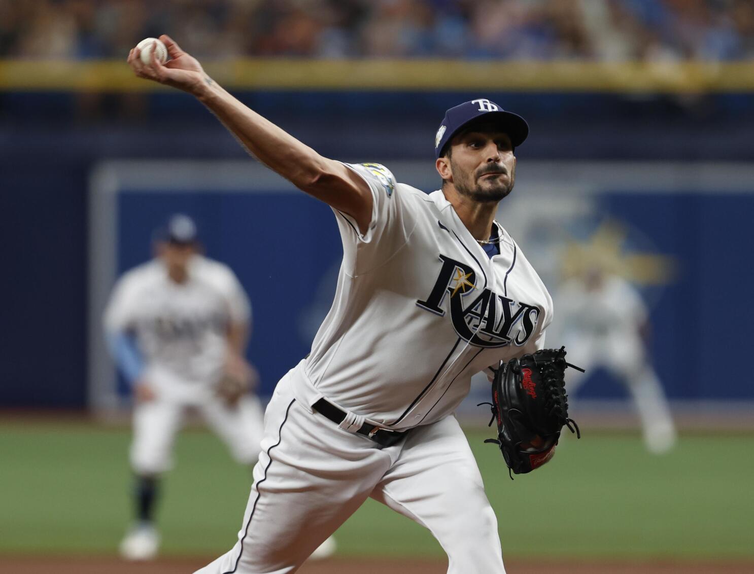 Rays right-hander Zach Eflin leaves start against Marlins with