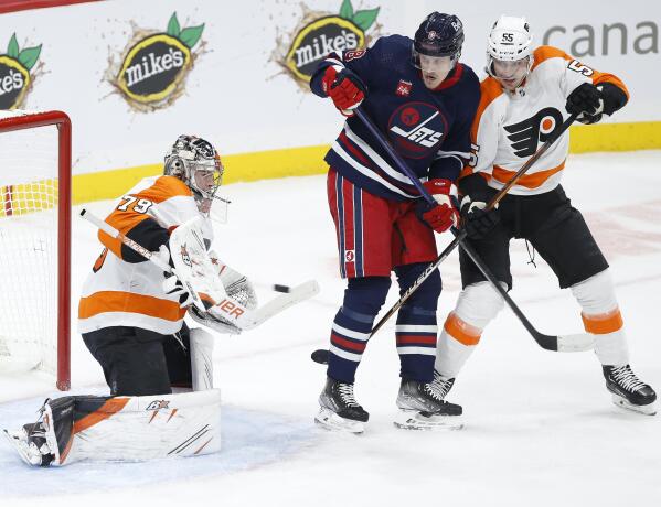 Carter Hart. First NHL start  Philadelphia flyers hockey, Flyers hockey,  Nhl flyers