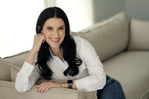 Author Rebecca Serle poses for a portrait in West Hollywood, Calif., on Feb. 29, 2024, to promote her latest book "Expiration Dates." (AP Photo/Chris Pizzello)