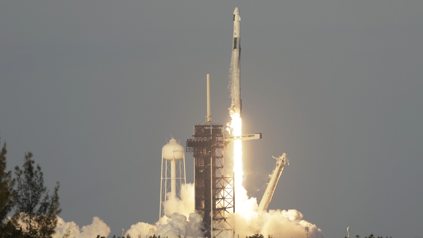 SpaceX launches a new crew to the space station to replace NASA's stuck astronauts