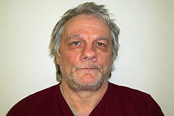 FILE - This undated photo provided by the Oklahoma Department of Corrections, shows death row inmate Wade Lay. An Oklahoma judge has ruled Lay is incompetent to be executed after the prisoner received mental evaluations by psychologists for both defense attorneys and state prosecutors. Lay, who represented himself at trial, was convicted and sentenced to death for the May 2004 shooting death of a bank guard when he and his then 19-year-old son attempted to rob a Tulsa bank. (Oklahoma Department of Corrections via AP, File)