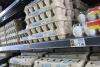 FILE - Eggs are displayed on store shelves at a local grocery store in Chandler, Arizona, Jan. 21, 2023.  Amid rising egg prices, social media users are claiming that common chicken feed products are preventing their own chickens from laying eggs.  (AP Photo/Ross D. Franklin, File)