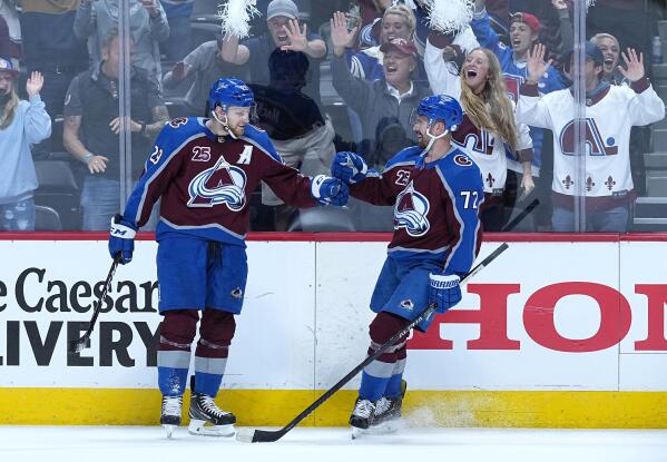 Avalanche crushes Golden Knights 7-1 in chippy Game 1 – Greeley Tribune