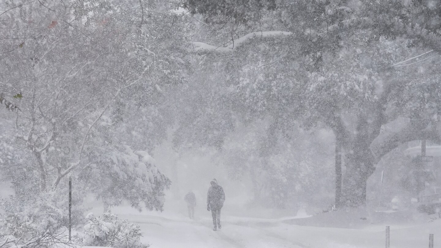 Deep South braces for rare winter storm threatening heavy snow AP News