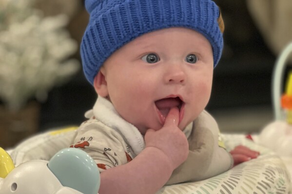 This family photo shows Hayden Fell, of Bel Air, Md. At 17-months-old, Hayden had become one of several hundred seemingly healthy U.S. toddlers and preschoolers a year who suddenly die in their sleep and autopsies can’t tell why. But Hayden’s crib cam was recording all night _ and offered a clue. (Family Photo via AP)