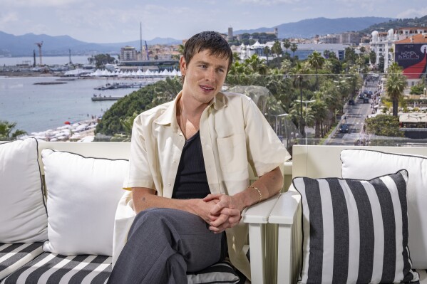 Director Harris Dickinson poses for a portrait photograph for the film 'Urchin' at the 78th international film festival, Cannes, southern France, Sunday, May 18, 2025. (Photo by Joel C Ryan/Invision/AP)