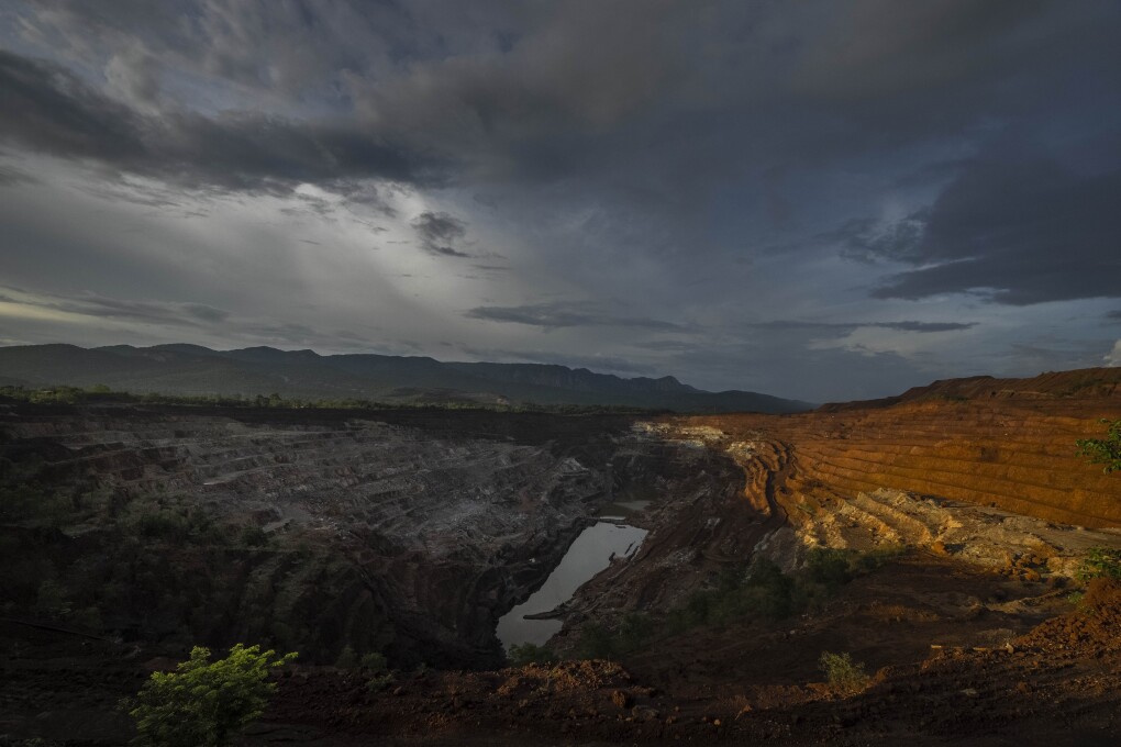 A chromium mine is visible near Kaliapani village in Jajpur district, Odisha, India on Wednesday, July 5, 2023. Chromium, used mostly as a coating to stop rust in steel and car parts, has been deemed necessary for India's transition to cleaner energy. (AP Photo/Anupam Nath)