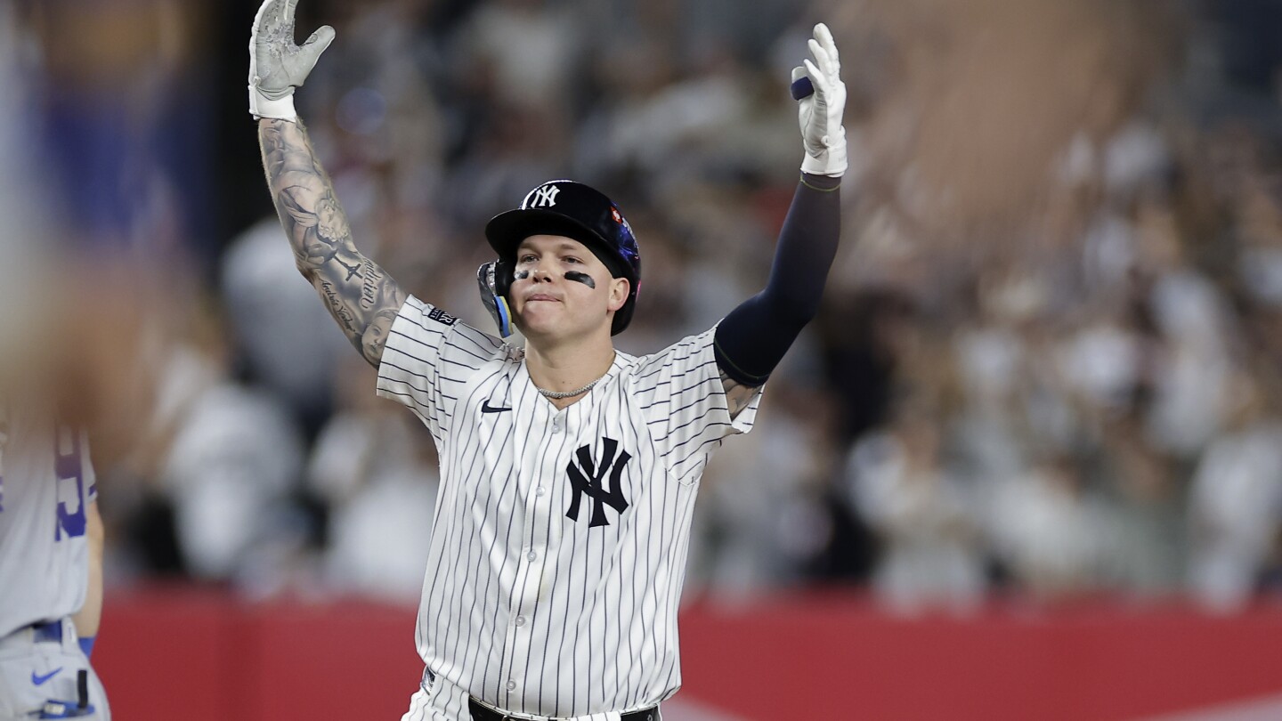 Verdugo's go-ahead single and acrobatic catch lift Yankees over Royals 6-5 in ALDS opener