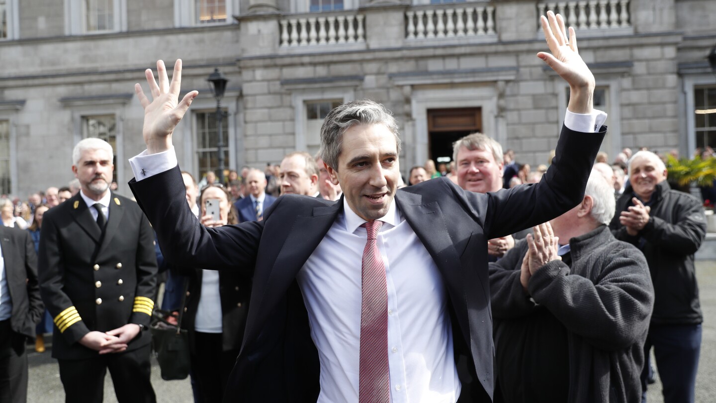 Ireland\'s New Prime Minister Simon Harris Takes Office After Leo Varadkar Resigns