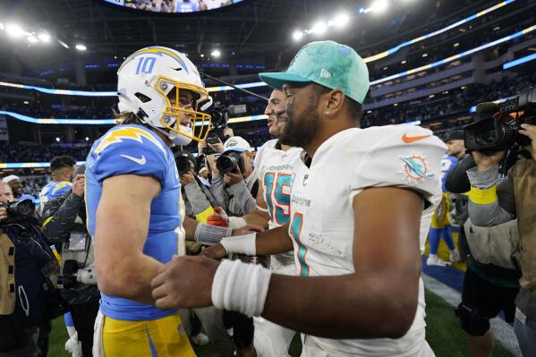 Herbert, short-handed defense lead Chargers past Fins 23-17