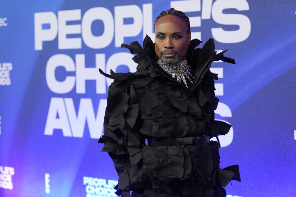 FILE - Billy Porter arrives at the People's Choice Awards in Santa Monica, Calif., on Dec. 6, 2022. Porter's latest album is ""Black Mona Lisa"." (AP Photo/Chris Pizzello, File)