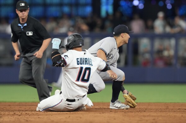 Going 'hard out of the box,' Miami Marlins' Yuli Gurriel logs