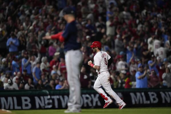 WATCH: Phillies' Bryce Harper receives standing ovation before his first  home at-bat of the season 